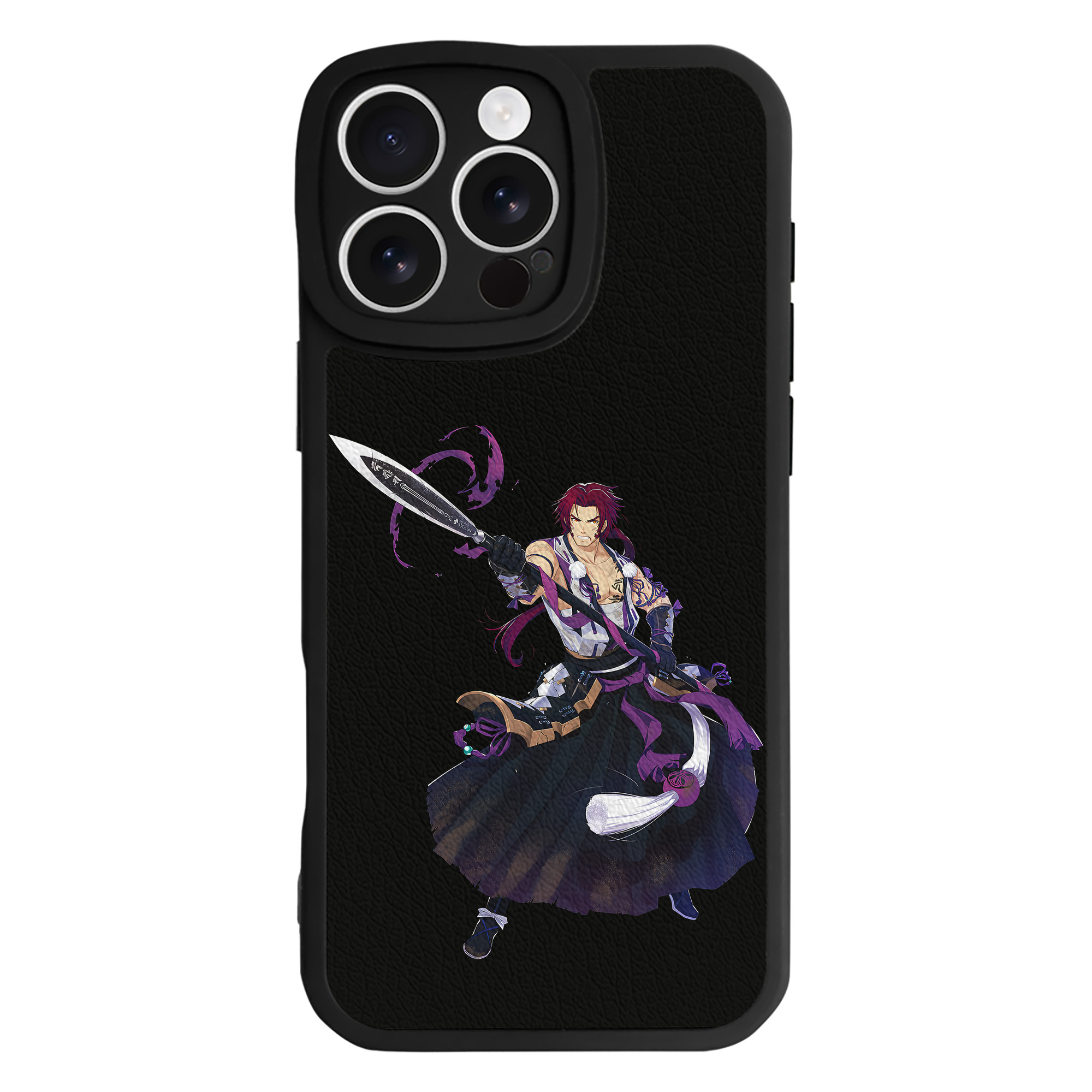 （画像用） 刀剣乱舞 Touken Ranbu 【iPhone 16シリーズ対応】シリコンスマホケース（レザー調） 材質：シリコン